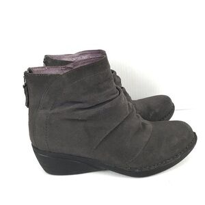 Dansko Arisa Napa Wedge Ankle Boots in Grey Size 7
